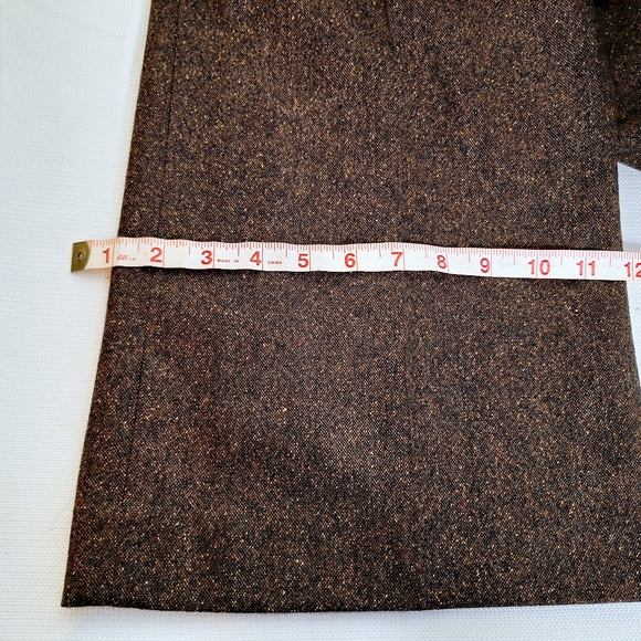 NWT Harold's brand "Harold in Tweed" Plus-size 14 wool silk blend wide leg pants - Picture 6 of 11